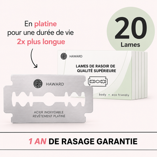 20 LAMES DE RASOIR