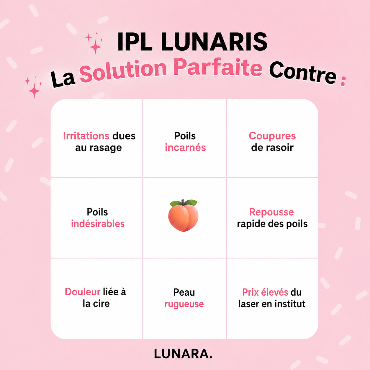 IPL LUNARIS • ÉPILATEUR À LUMIÈRE PULSÉE