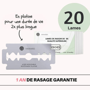 20 LAMES DE RASOIR